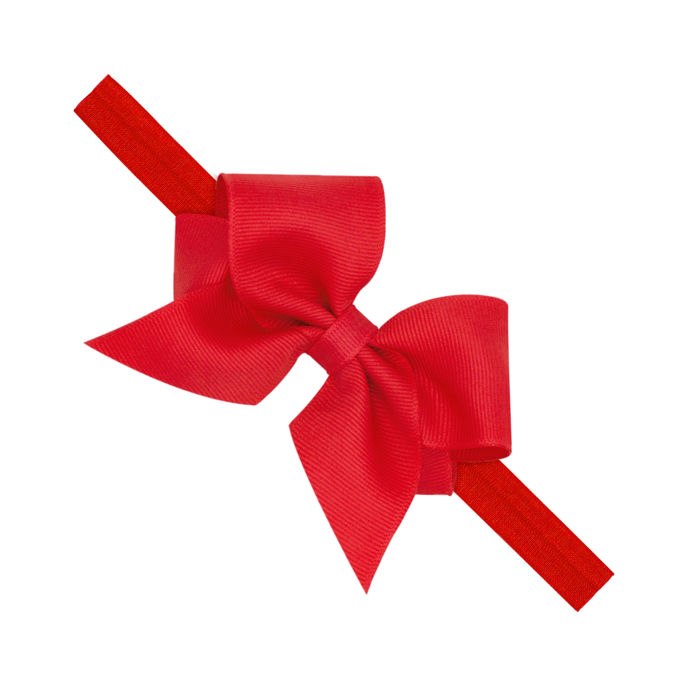 Small Grosgrain Bow with band - Red